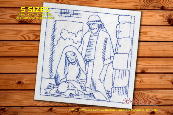 Christmas Nativity Scene with Holy Family Embroidery Review