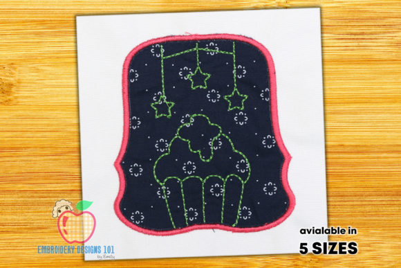 Cup Cake with the Stars Applique Review for Boutique Embroidery