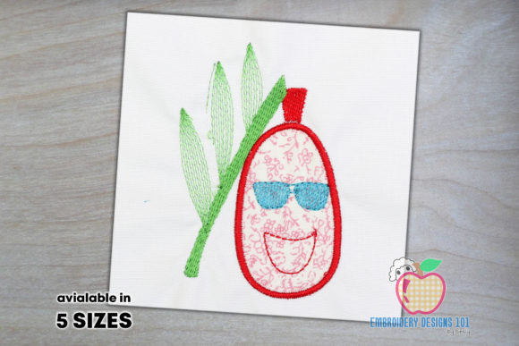 Date with the Leaf and Sunglasses Embroidery Design Review