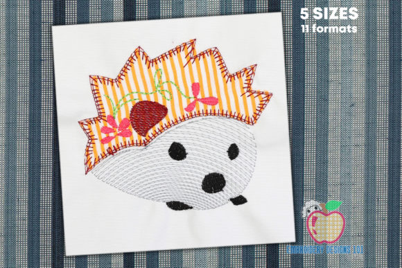 Hedge Hog with Design on Back Applique Review