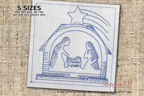 Nativity Scene Machine Embroidery Design Review