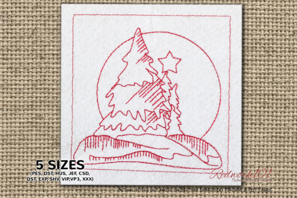 Snow Covered Trees Embroidery Design Review for Craft Fairs